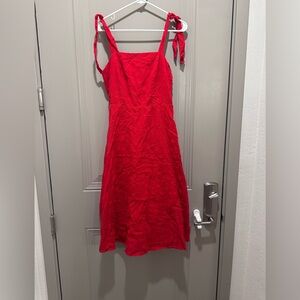 Draper James Bold Red Midi Dress